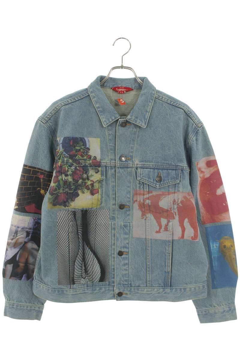 Supreme 22SS Daido Moriyama Denim Trucker Jacket Blue Size L