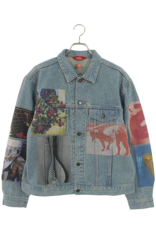 Supreme 22SS Daido Moriyama Denim Trucker Jacket Blue Size L
