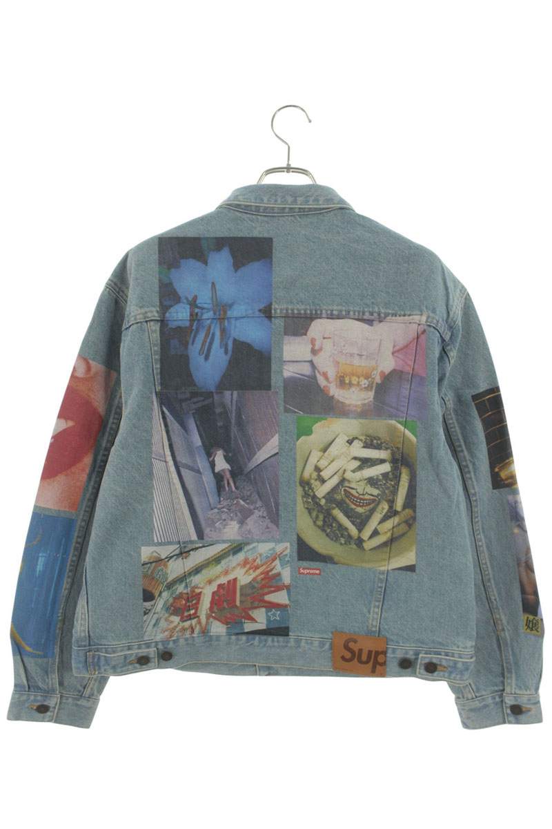 Supreme 22SS Daido Moriyama Denim Trucker Jacket Blue Size L