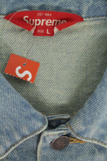 Supreme 22SS Daido Moriyama Denim Trucker Jacket Blue Size L