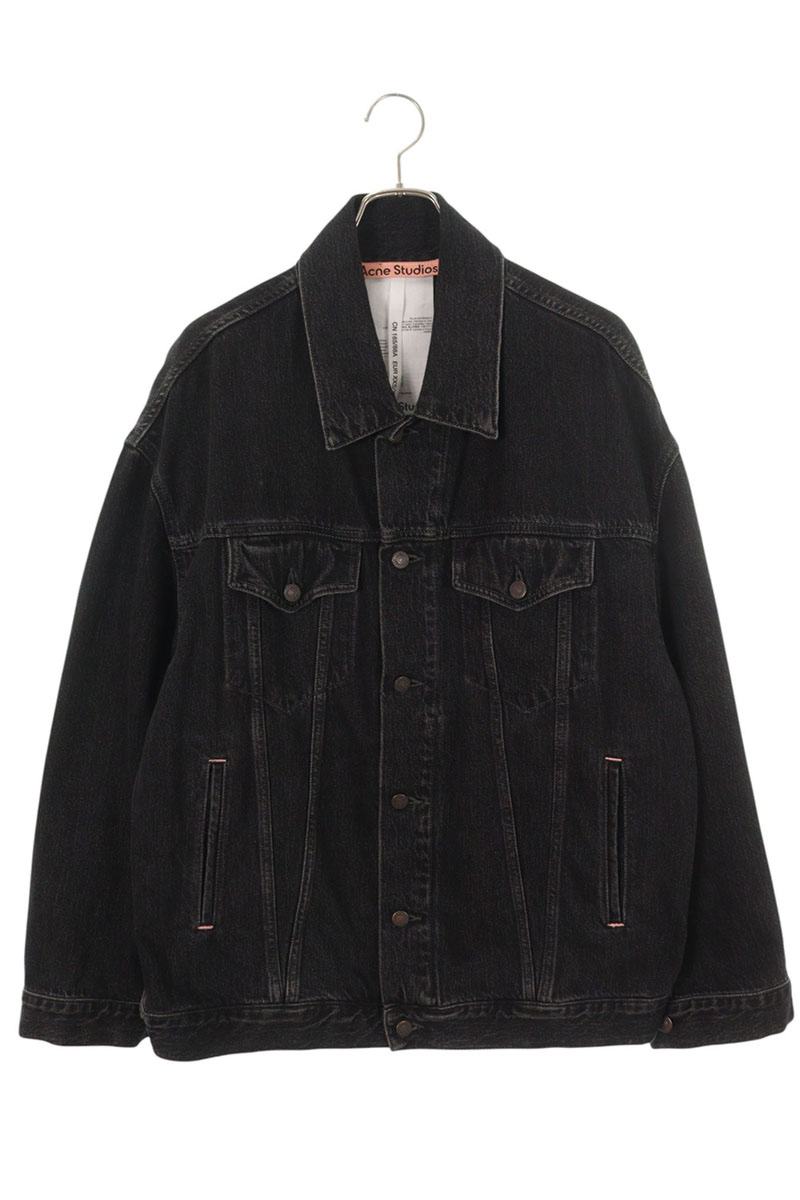 ACNE STUDIOS Relaxed Fit Washed Black Denim Jacket Size XXS