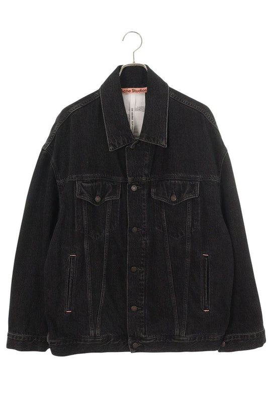 ACNE STUDIOS Relaxed Fit Washed Black Denim Jacket Size XXS