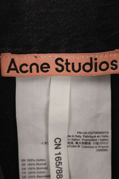 ACNE STUDIOS Relaxed Fit Washed Black Denim Jacket Size XXS