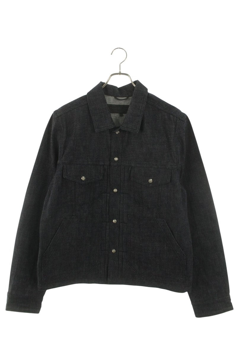 Chrome Hearts WHIPLASH FRBC Cross Ball Button Denim Size M