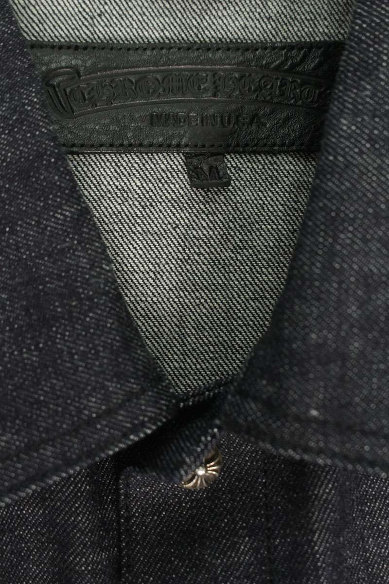 Chrome Hearts WHIPLASH FRBC Cross Ball Button Denim Size M