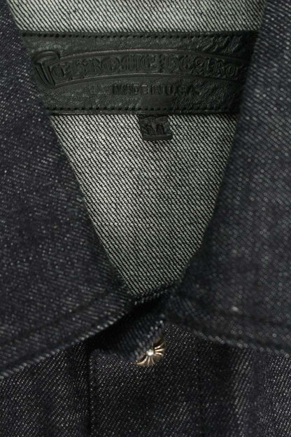 Chrome Hearts WHIPLASH FRBC Cross Ball Button Denim Size M