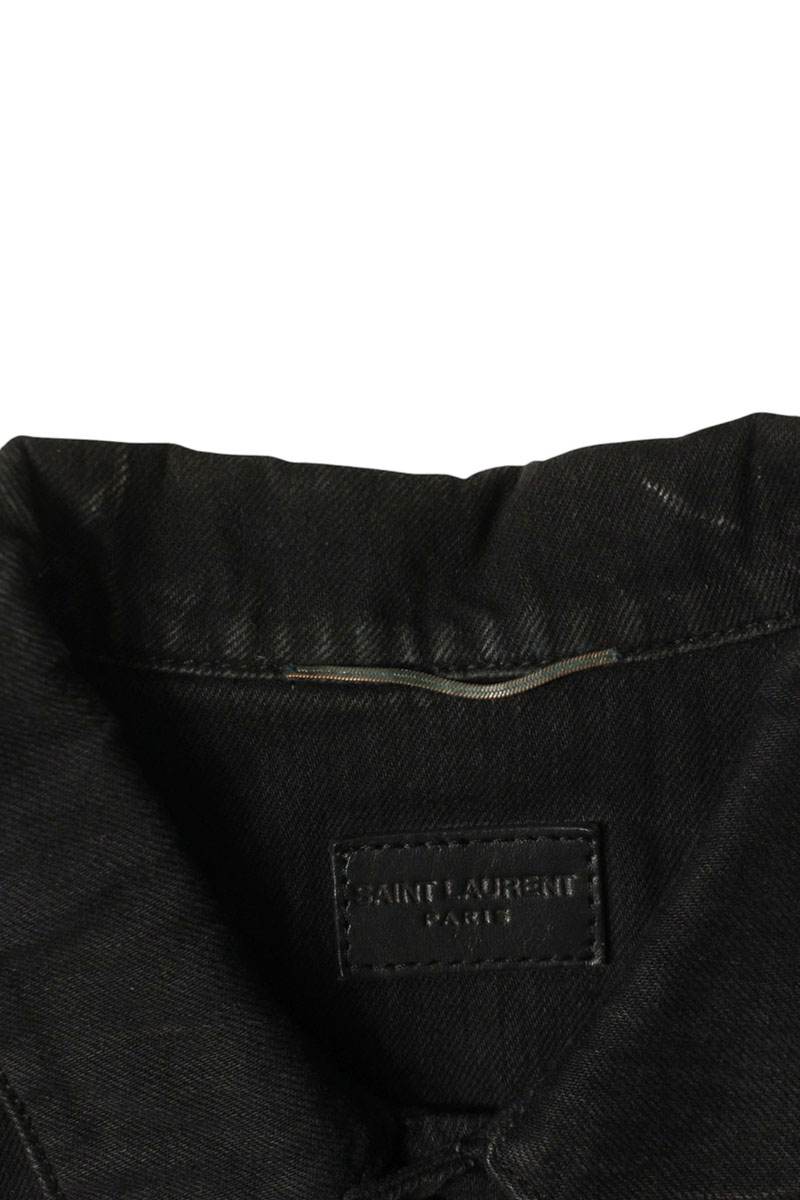 SAINT LAURENT PARIS 17SS Sleeve Patch Denim Jacket Size XS