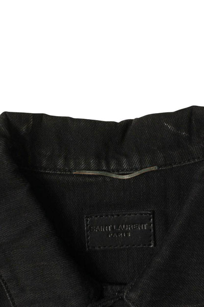 SAINT LAURENT PARIS 17SS Sleeve Patch Denim Jacket Size XS