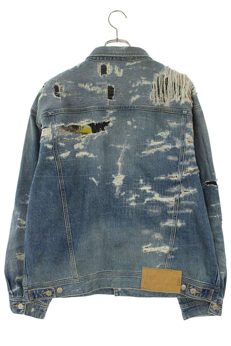 SUPREME MM6 26SS SELVEDGE DENIM TRUCKER Blue Size L