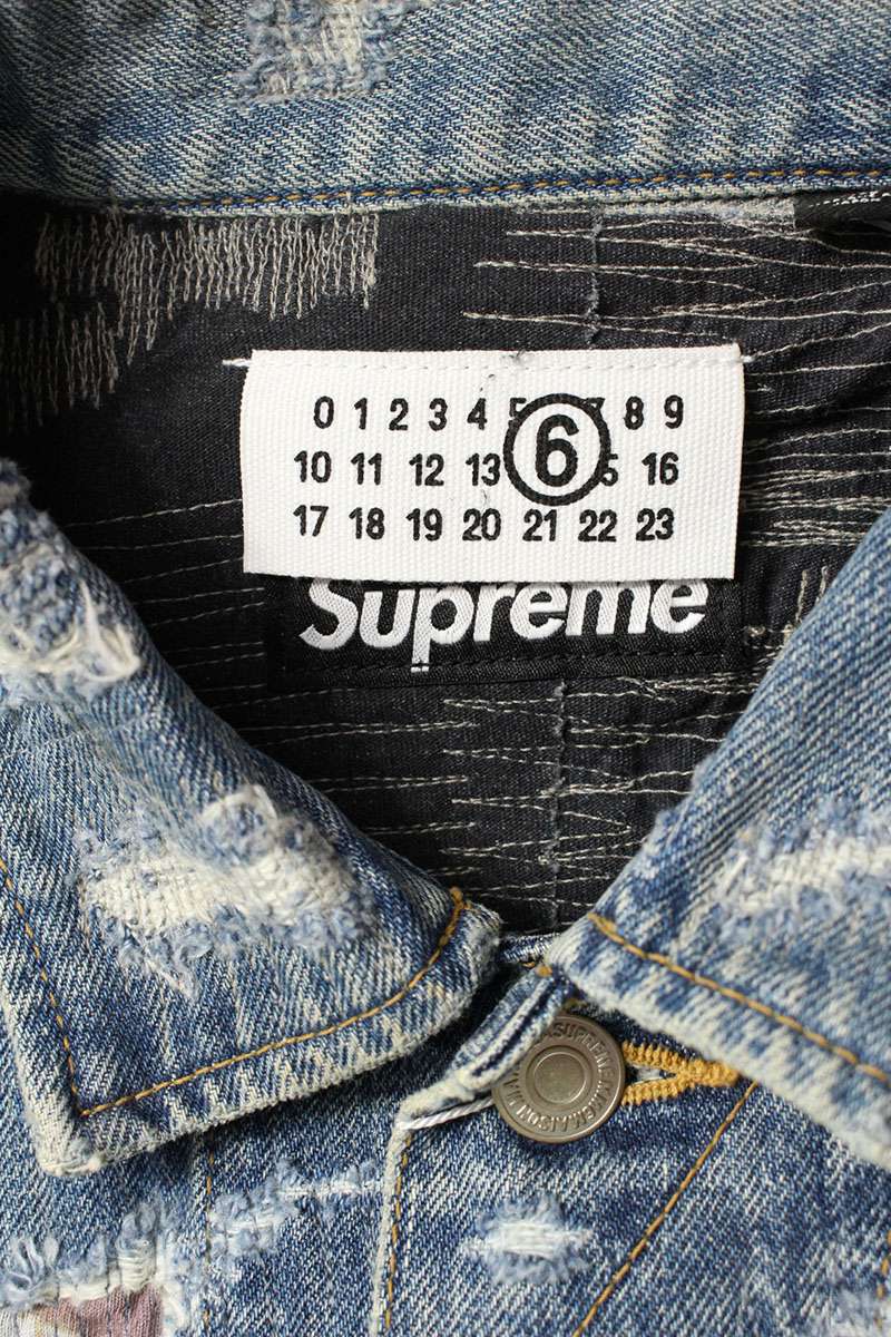 SUPREME MM6 26SS SELVEDGE DENIM TRUCKER Blue Size L