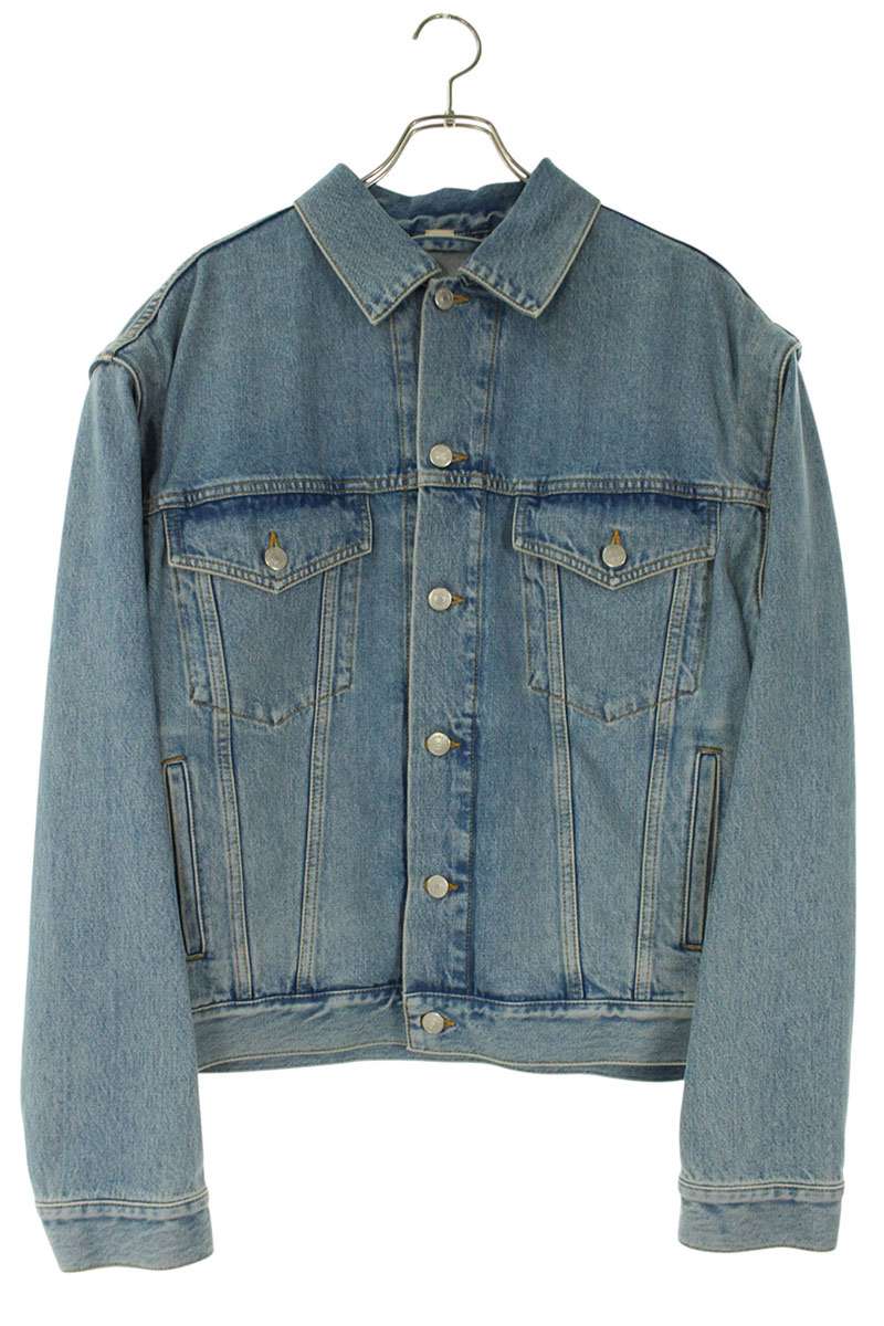 GUCCI Indigo Character Patch Denim Jacket Detachable Size L