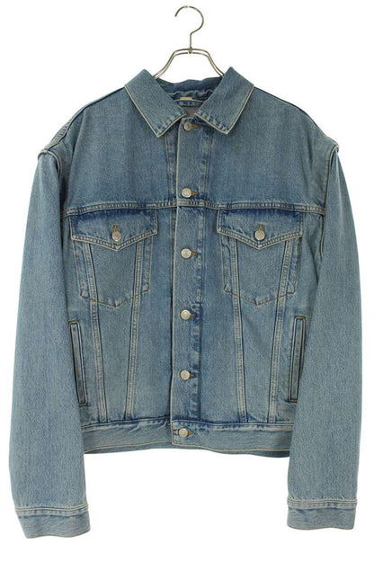 GUCCI Indigo Character Patch Denim Jacket Detachable Size L