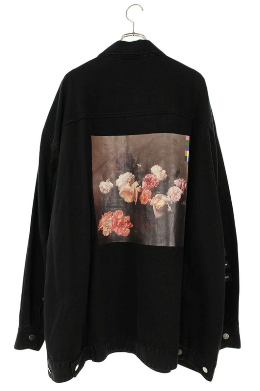 RAF SIMONS 181-723 Oversized Photo Print Denim Jacket Size S