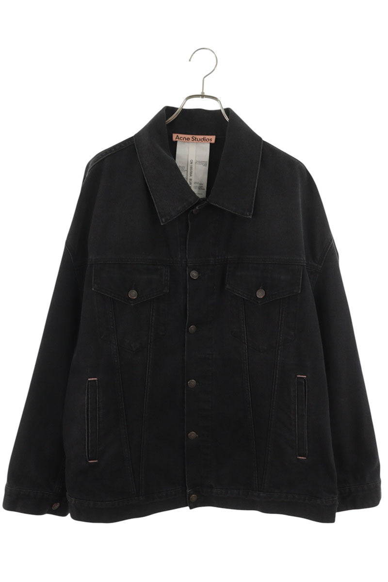 ACNE STUDIOS Oversized Washed Black Denim Jacket Size XXXS
