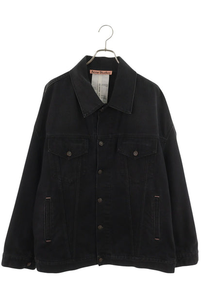 ACNE STUDIOS Oversized Washed Black Denim Jacket Size XXXS