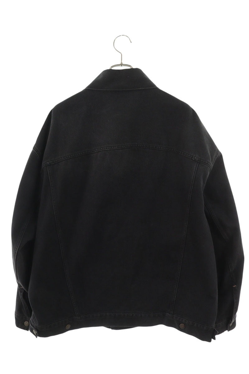 ACNE STUDIOS Oversized Washed Black Denim Jacket Size XXXS