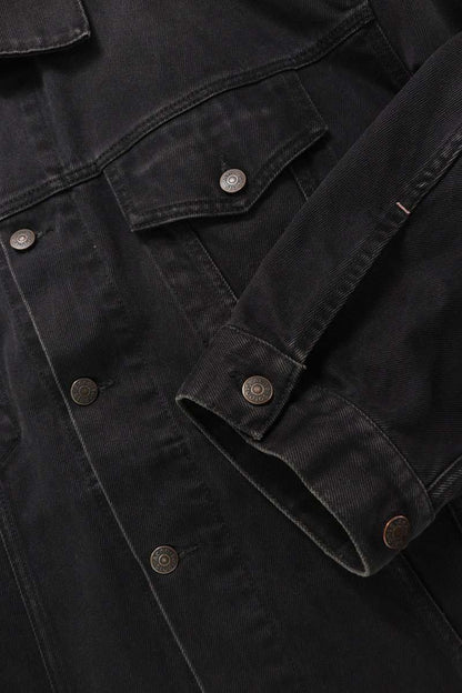 ACNE STUDIOS Oversized Washed Black Denim Jacket Size XXXS