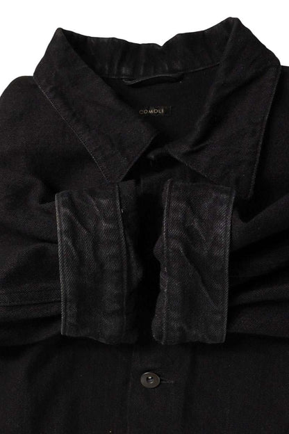 COMOLI Black Denim Jacket Size XL