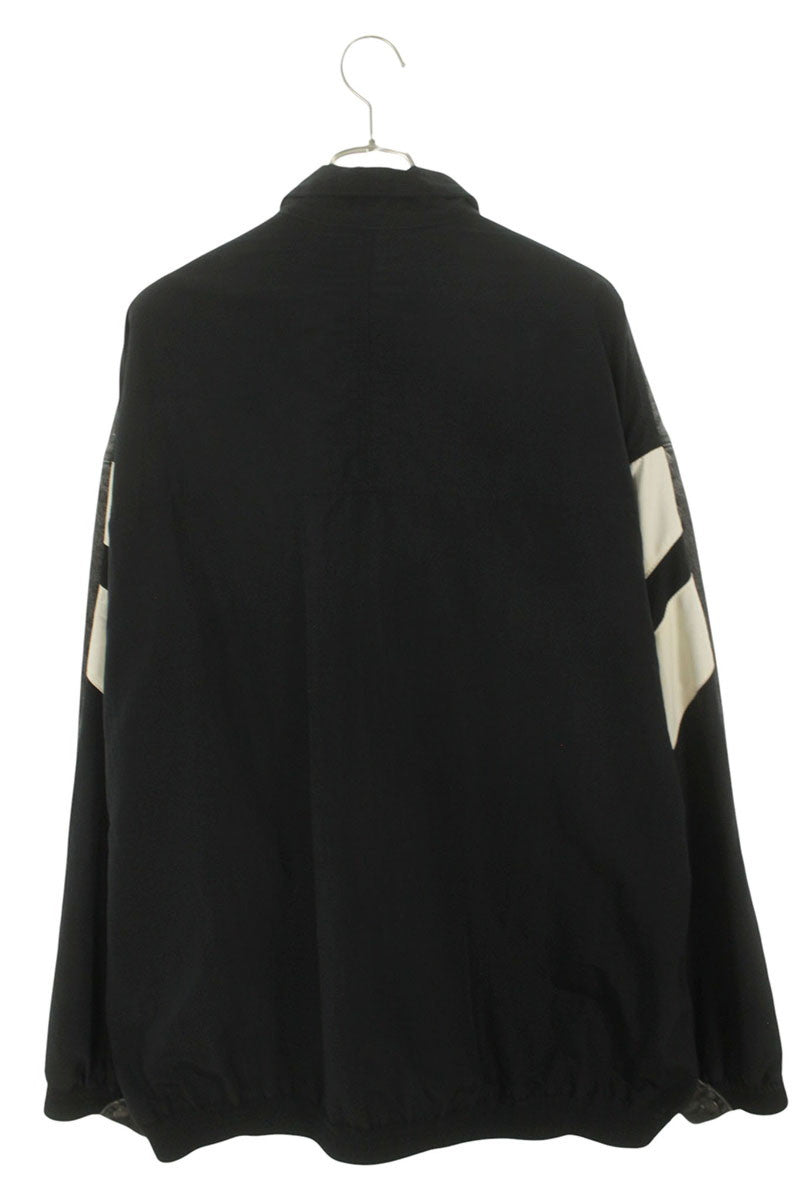 BALENCIAGA Hybrid Track Denim Jacket Black Size XL
