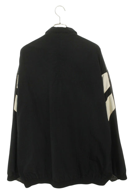 BALENCIAGA Hybrid Track Denim Jacket Black Size XL