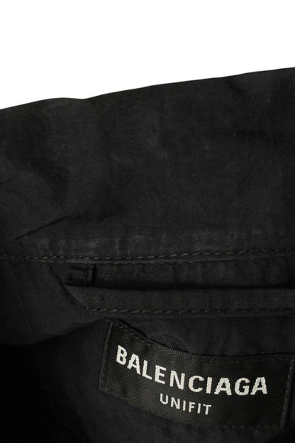 BALENCIAGA Hybrid Track Denim Jacket Black Size XL