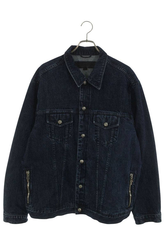 Chrome Hearts MOTORBREATH Lucky Patch Denim Jacket Size XXL