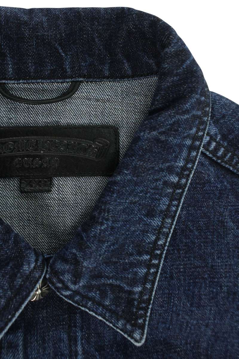 Chrome Hearts MOTORBREATH Lucky Patch Denim Jacket Size XXL