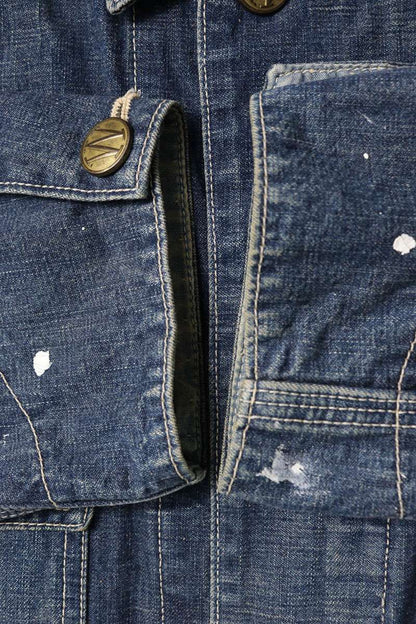 WTAPS 15AW RAILWAY JACKET Denim Coverall Blue Size M