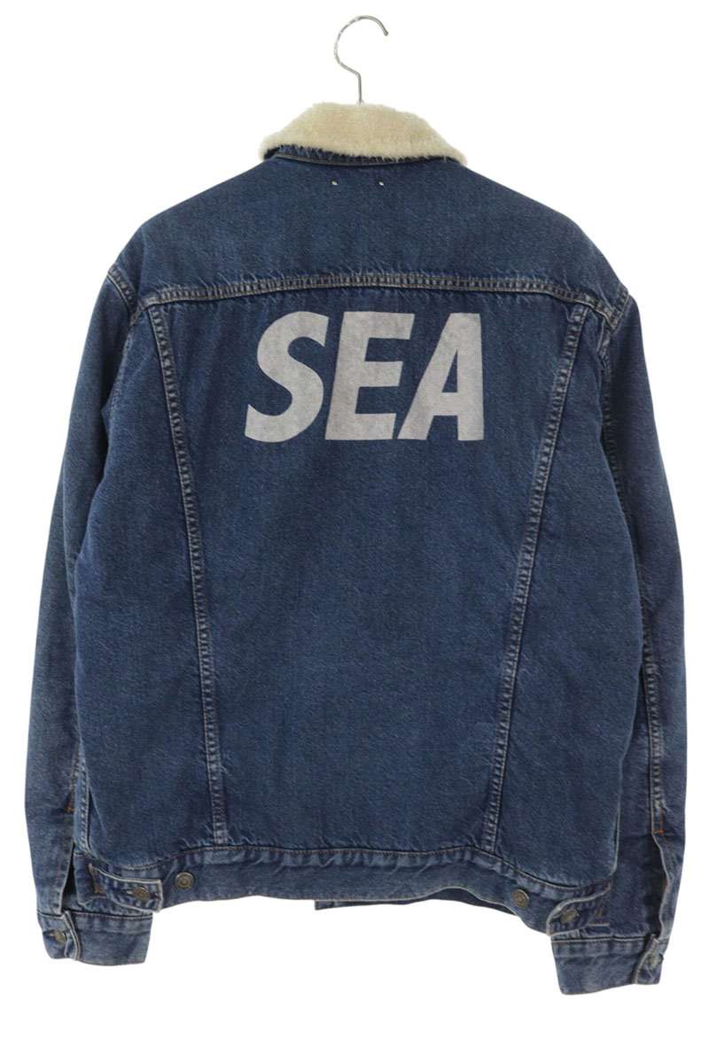 MINEDENIM x WIND AND SEA Back Logo Print Boa Denim Size XL