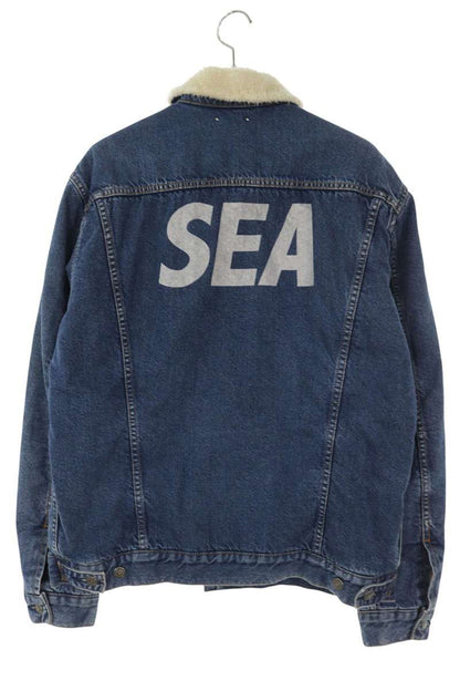 MINEDENIM x WIND AND SEA Back Logo Print Boa Denim Size XL