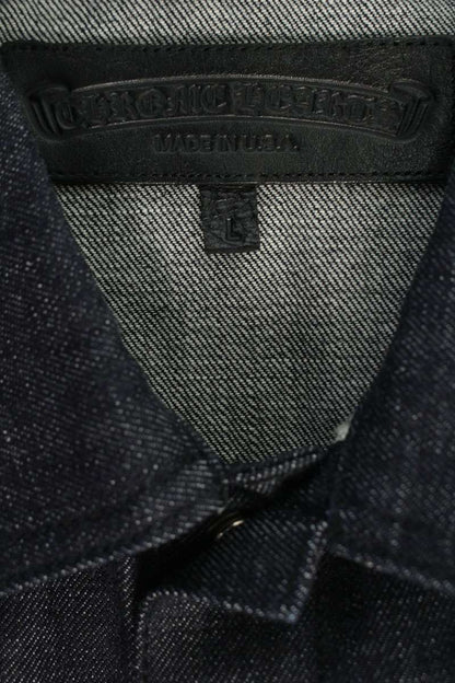 Chrome Hearts WHIPLASH FBRC Cross Ball Rigid Denim Size L