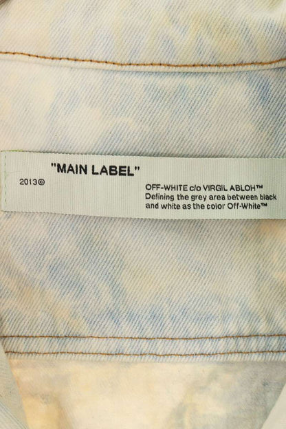 OFF-WHITE Back Print Gradation Denim Jacket Light Size XXL