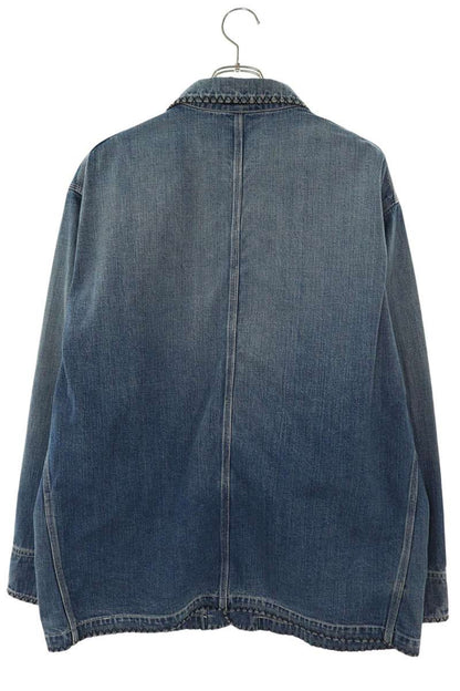 KHOKI 26SS Embroidered Design Denim Jacket Indigo Size M