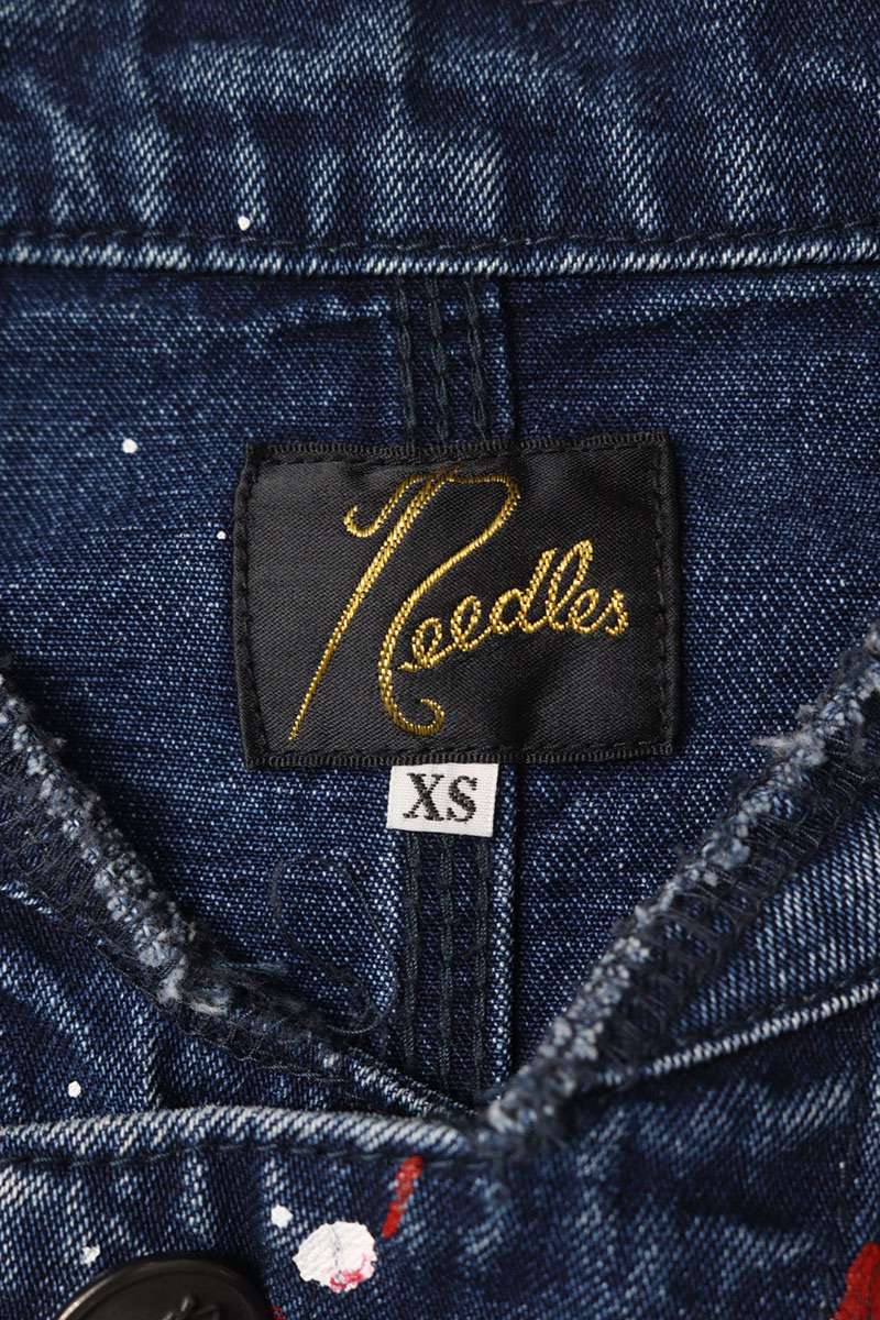Needles 19AW Paint Process Denim Chore Coat Multi Size XS