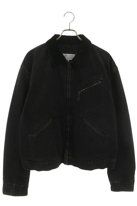 Maison Margiela 26SS Corduroy Collar Zip Denim Size XXL