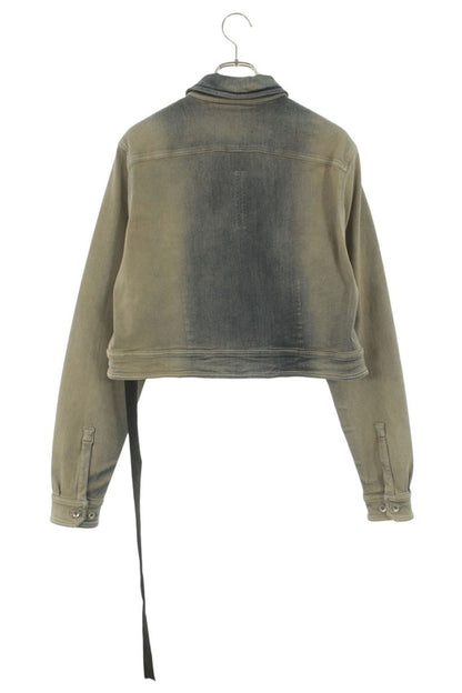 DRKSHDW Washed Cropped Denim Jacket Blue Size S