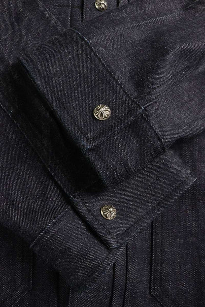 Chrome Hearts WHIPLASH FRBC Cross Ball Rigid Denim Size XL