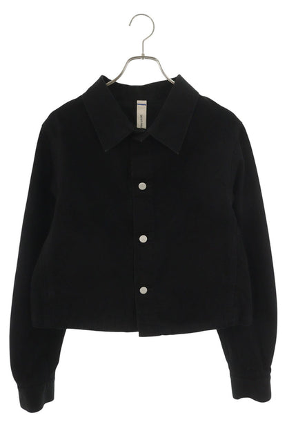 SHINYAKOZUKA Back Stitch Cropped Denim Jacket Black Size M