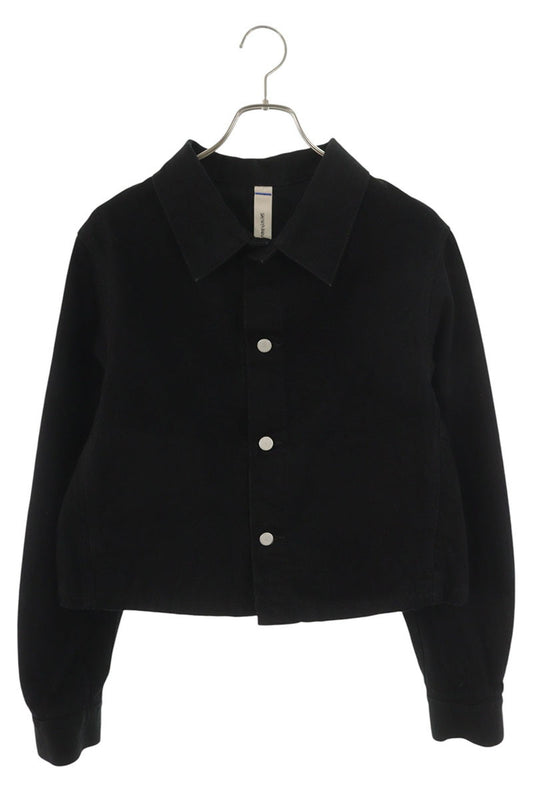 SHINYAKOZUKA Back Stitch Cropped Denim Jacket Black Size M
