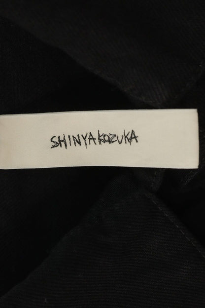 SHINYAKOZUKA Back Stitch Cropped Denim Jacket Black Size M
