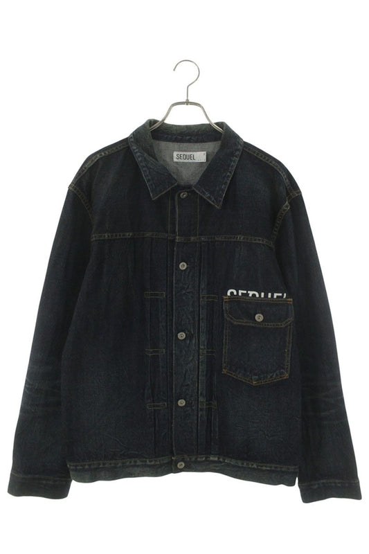 SEQUEL 21SS x fragment 2nd Type Distressed Denim Jkt Size XL