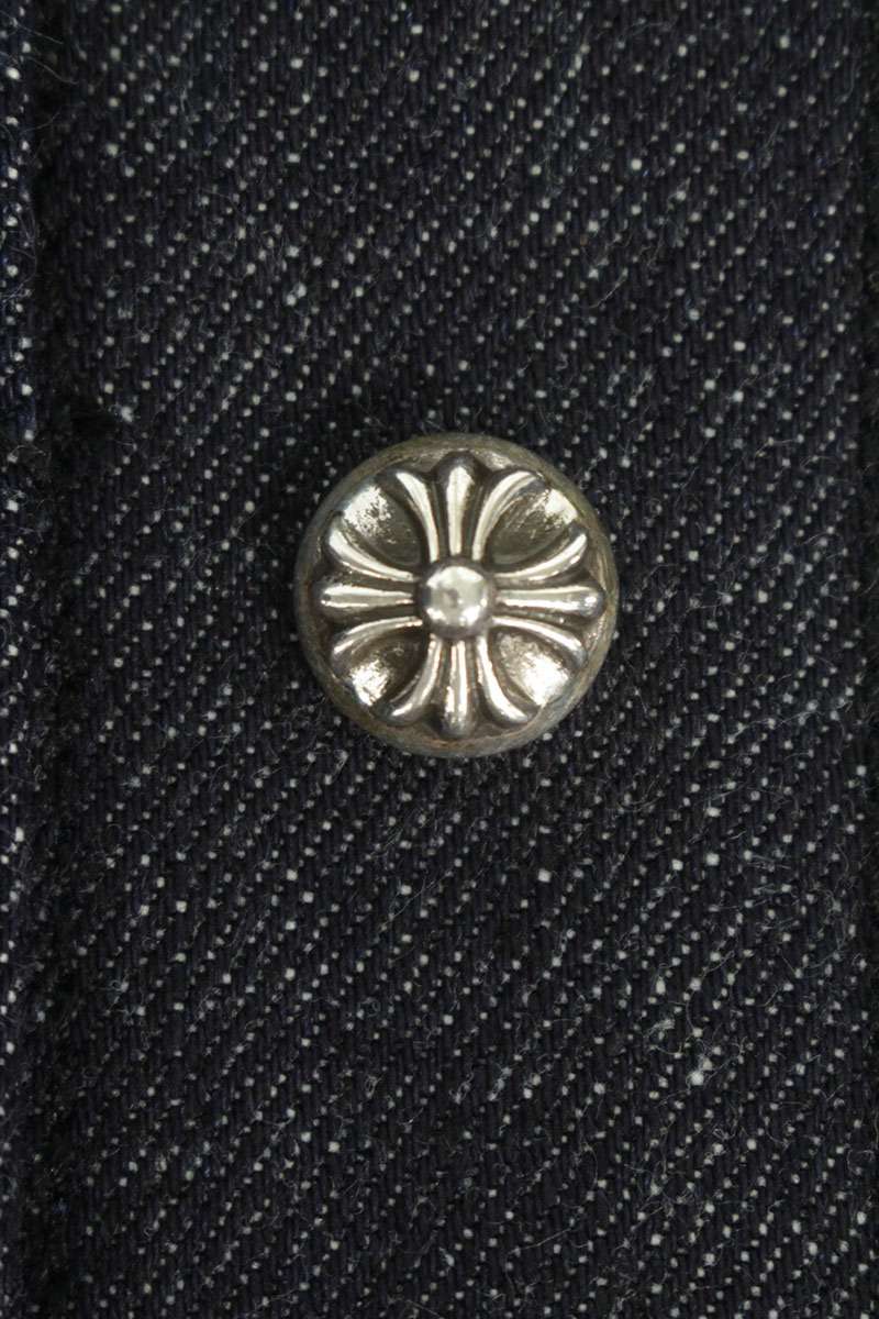 Chrome Hearts WHIPLASH FRBC Cross Ball Raw Denim Size S