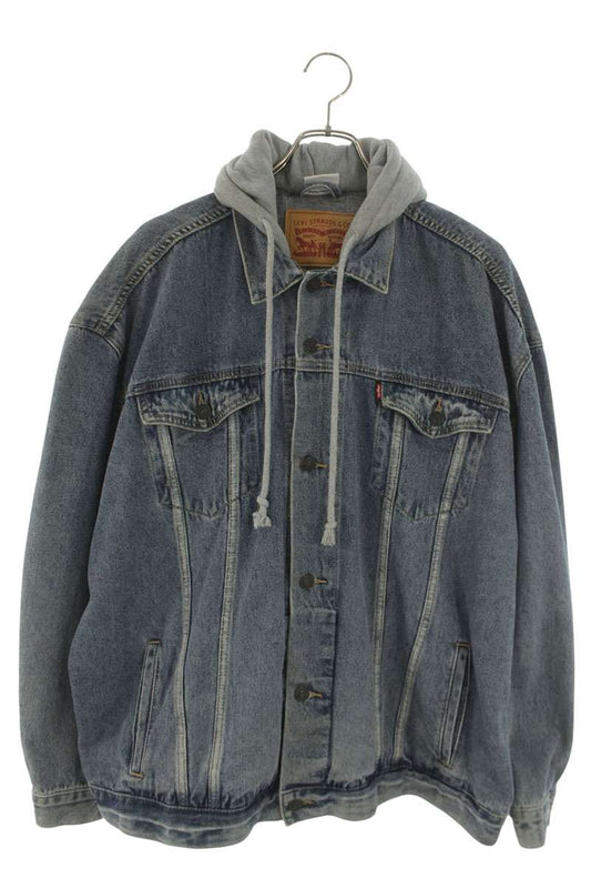 VETEMENTS x LEVI'S 17SS Oversized Hooded Denim Jacket Size S