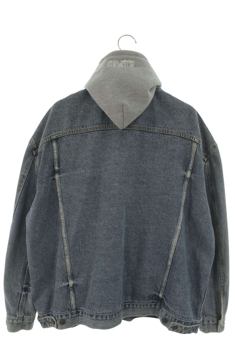 VETEMENTS x LEVI'S 17SS Oversized Hooded Denim Jacket Size S