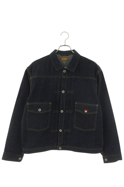 HUMAN MADE Character Embroidery Denim Jacket Blue Size XL