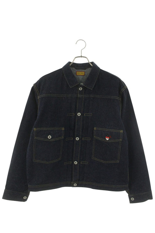 HUMAN MADE Character Embroidery Denim Jacket Blue Size XL