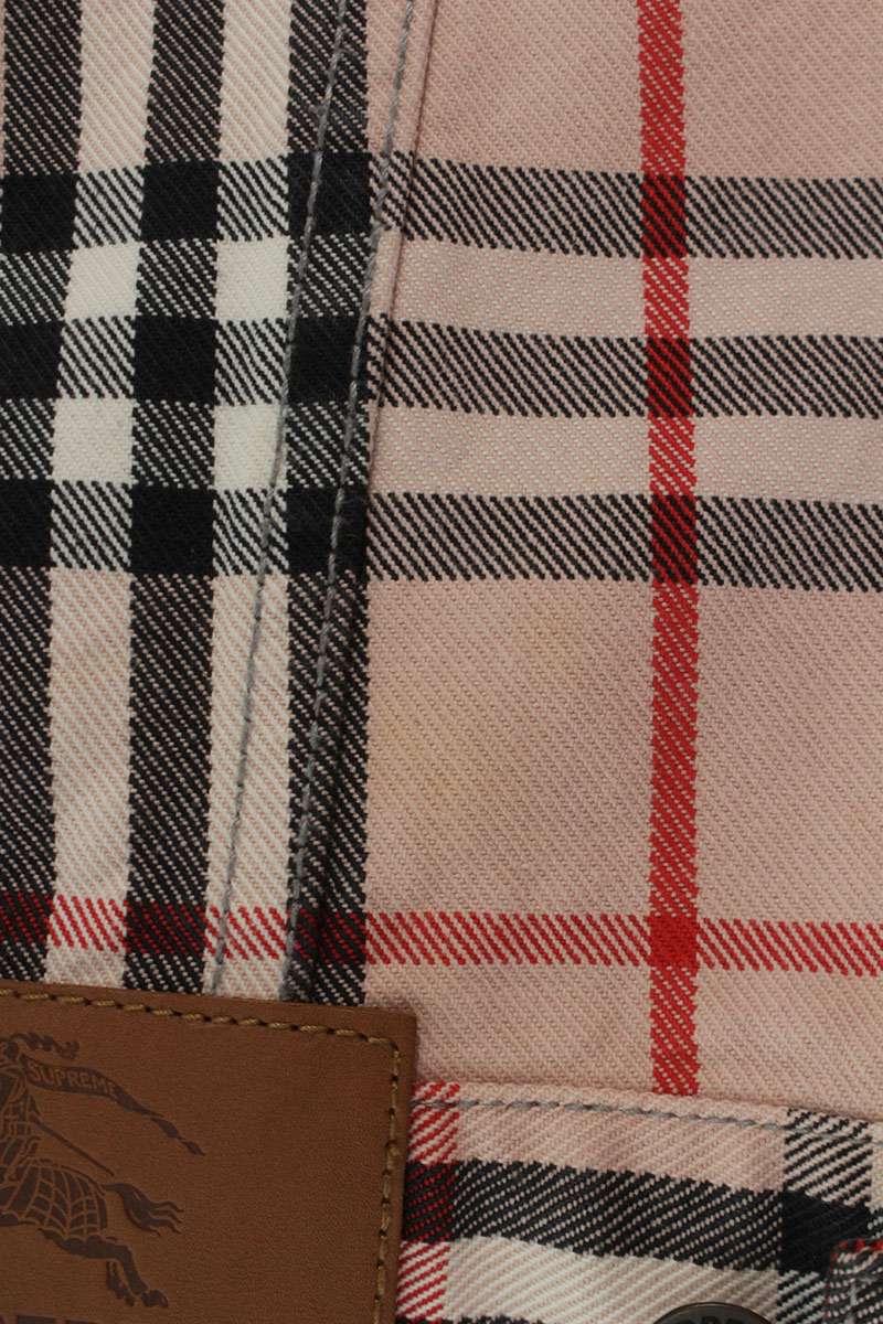 SUPREME x Burberry 22SS Nova Check Denim Trucker Size M
