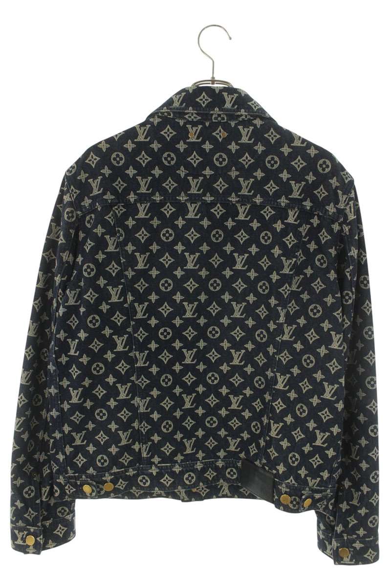 LOUISVUITTON Monogram Denim Jacket Indigo Size L