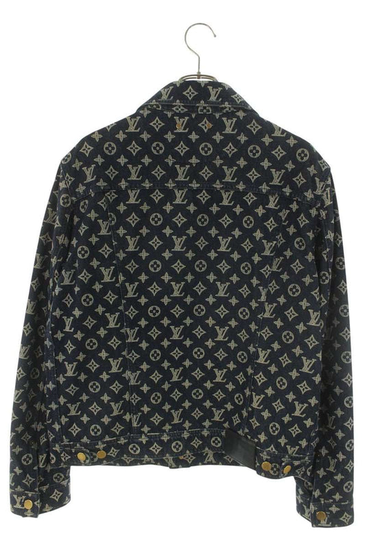 LOUISVUITTON Monogram Denim Jacket Indigo Size L