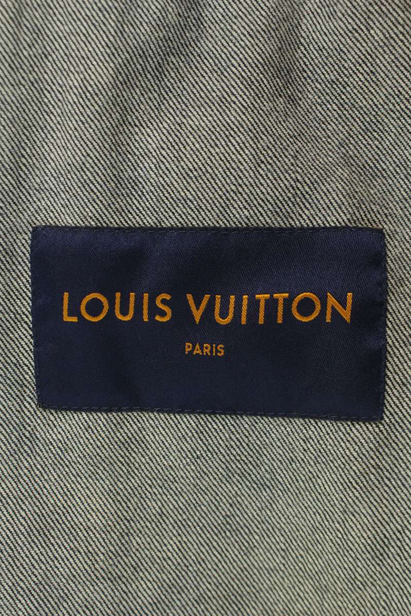 LOUISVUITTON Monogram Denim Jacket Indigo Size L